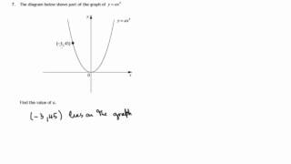 Q7 Paper 1 SQA 2014 National 5 Mathematics Exam.