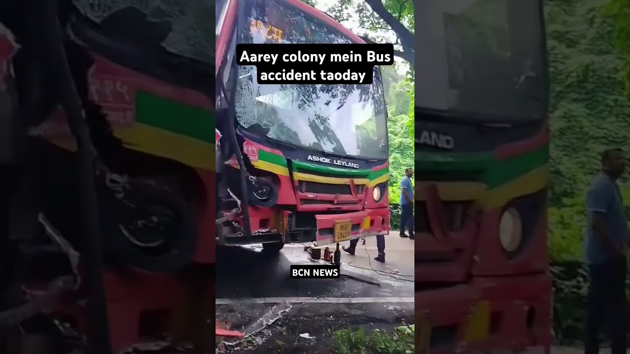 Aarey colony mein Bus accident taoday 