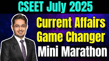 FREE CSEET MCQ Current Affairs + BE Marathon | ICSI MCQ Book Solving | Most Expected MCQ