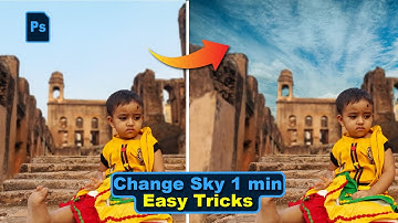 1-Minute Photoshop Tutorial | How to Change Sky Photoshop Tutorial | Replace Sky in Photoshop