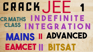 INDEFINITE INTEGRATION introduction //Mains and Advanced //Eamcet //Bitsat //CR MATHS CLASS