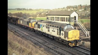 Class 37's on stone working at Buxton and Great Rocks, plenty of thrash!