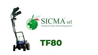 Tractor-Mounted Trunk Shaker Sicma Tf80 For The Mechanical Harvest Of Olives And Hanging Fruits