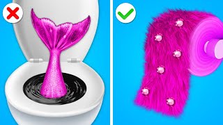 ¡Trucos Para Padres De SIRENA POBRE VS BARBIE RICA! || Gadgets Increíbles & Situaciones Divertidas