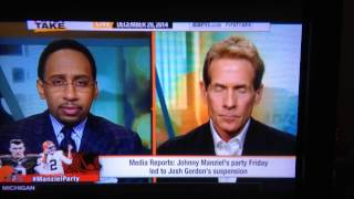 Skip Bayless Calls Johnny Manziel an Alcoholic and a Liar
