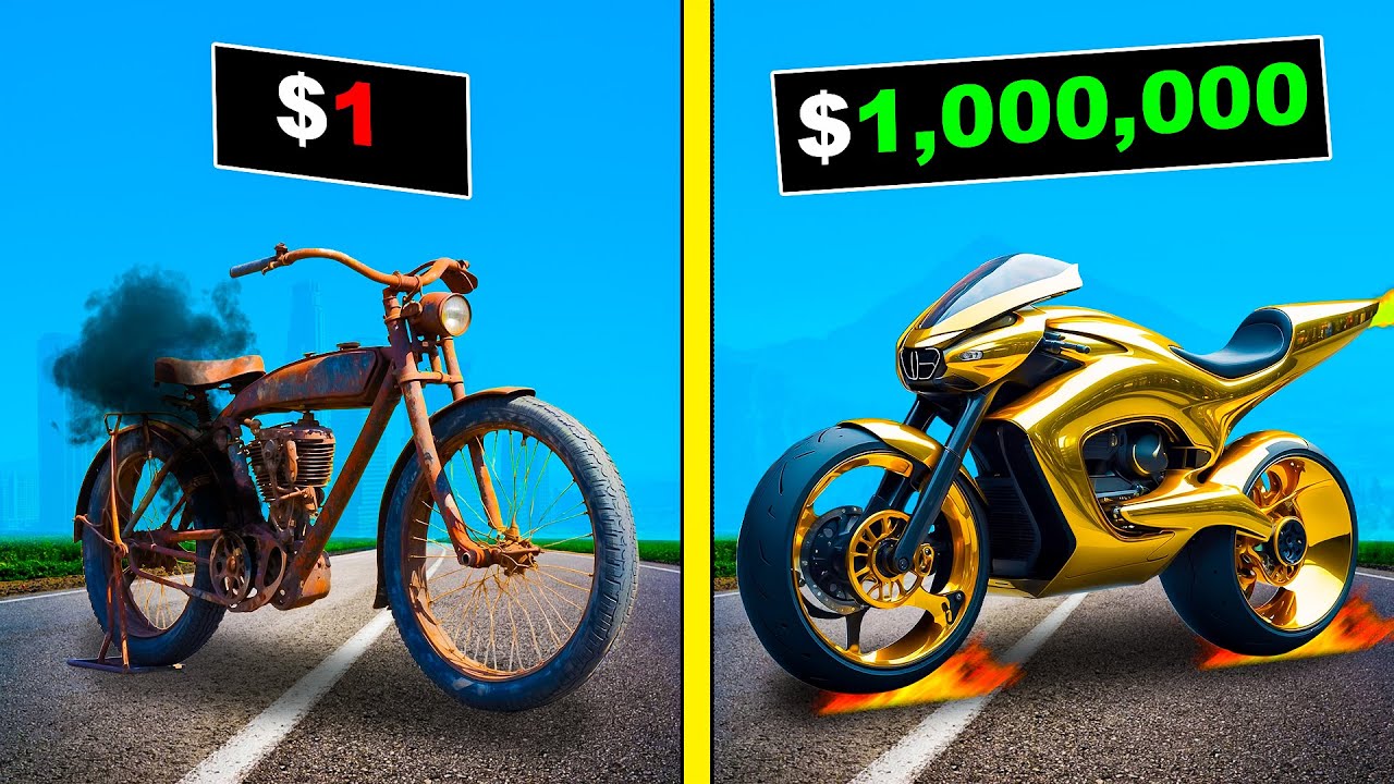 $১ BIKE থেকে $১,০০০,০০০ SUPER BIKE এ আপগ্রেড ! GTA 5