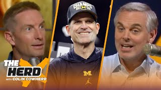 Jim Harbaugh's legacy is cemented with Michigan's CFP Championship, talks NFL prospects | THE HERD