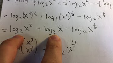Combining a Logarithmic Expression (Example)