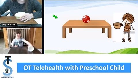 Telehealth OT Session (Marbles, visual tracking, fine motor, visual motor,  bilateral coordination)