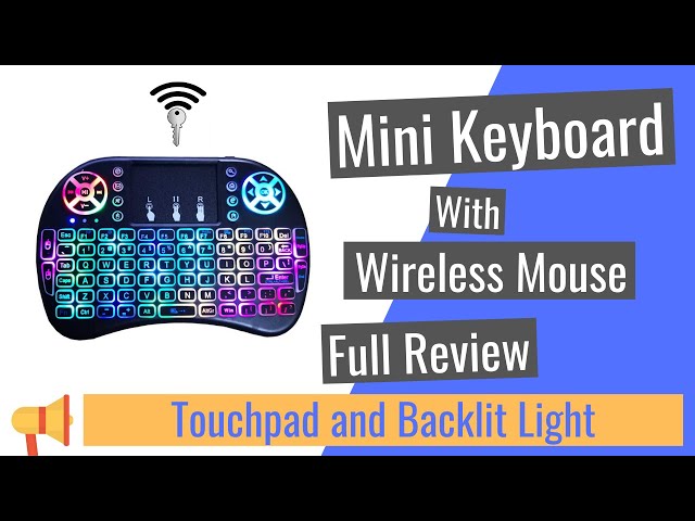 Teclado Inalámbrico RGB Touchpad Keyboard Para Smart TV