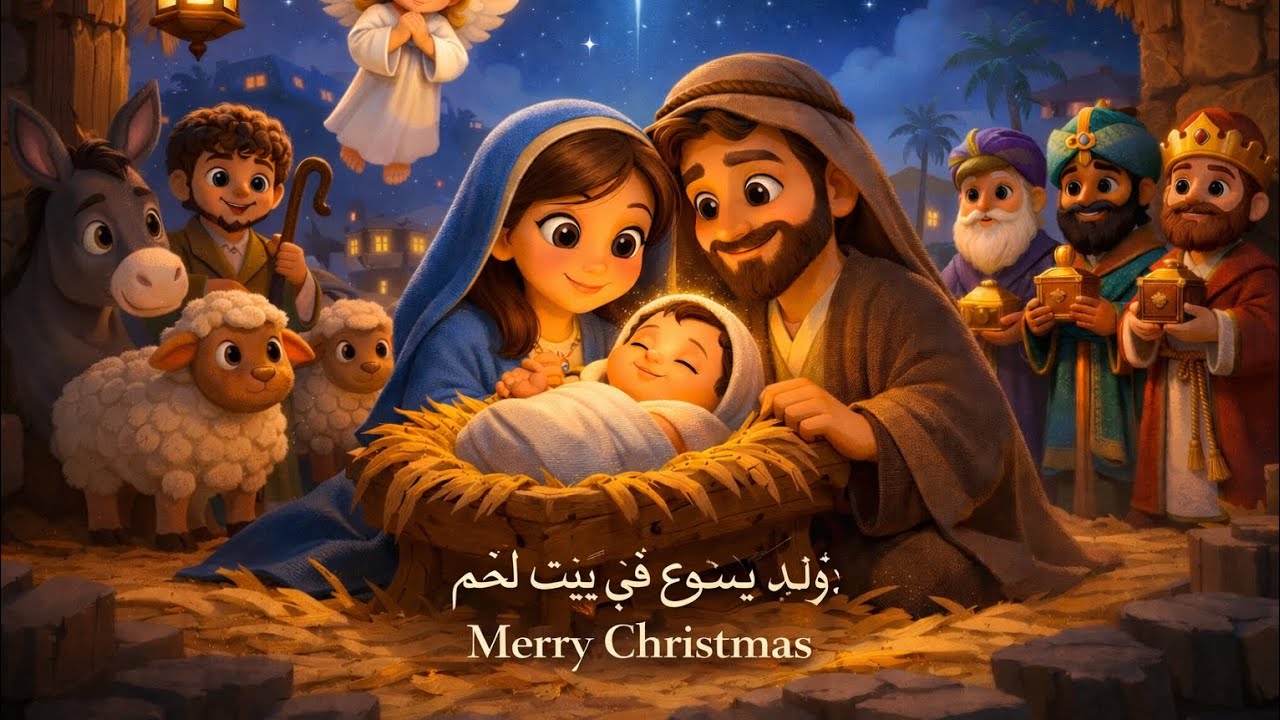 ترتيلة ولد يسوع في بيت لحم باللغة السريانية #ميلاد_مجيد #تراتيل_مسيحية #christmas #اكسبلور #explore 