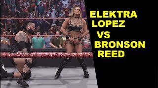 WWE 2K25 Elektra Lopez vs Bronson Reed - Extreme Rules