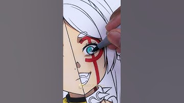 Drawing Frieren 😊 GOOD vs EVIL 😡 || Part 2 #shorts #frieren #drawinganime #anime