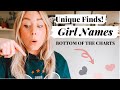 Unique Girl Names I LOVE hidden at the bottom of the charts...only 3 girls have these! SJ STRUM