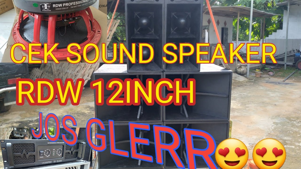 CEK SOUND SPEAKER 12INCH RDW BOX CLA SINGGEL...jossss - YouTube