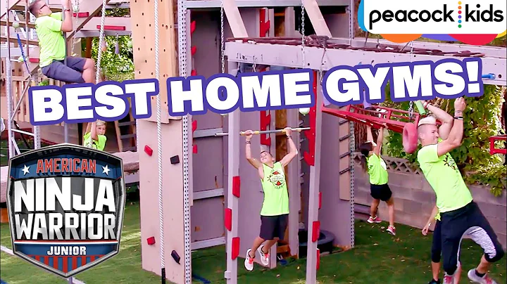 10 AMAZING BACKYARD NINJA GYMS! | American Ninja Warrior Junior