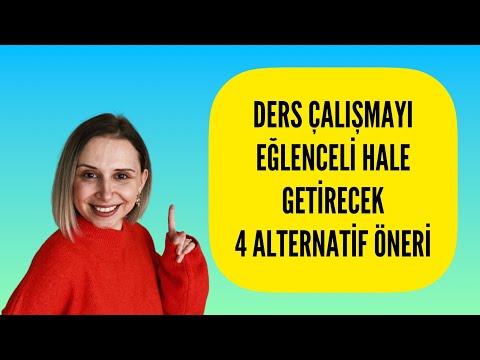 DERS ÇALIŞMAYI EĞLENCELİ HALE GETİRİN - Sıkılmadan Ders Çalışmak İçin 4 Alternatif Öneri