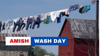 How do the Amish wash their clothes