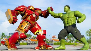 HulkBuster vs Hulk - Fight Scene - Avengers #2024 - All Action Battle Movie Clip [HD]