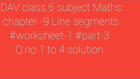 DAV class 6 Subject Math