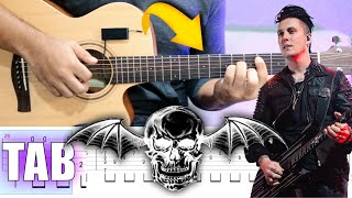 How to Play BURIED ALIVE (Avenged Sevenfold) Acoustic Fingerstyle Guitar | Tutorial TAB