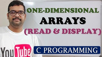 34 - PROGRAM UNTUK MEMBACA DAN MENAMPILKAN ELEMEN-ELEMEN ARRAY SATU DIMENSI - PEMROGRAMAN C
