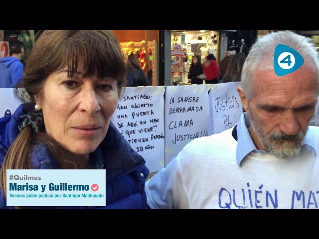 Quilmes: vecinos pidieron justicia por Santiago Maldonado en la Peatonal Rivadavia