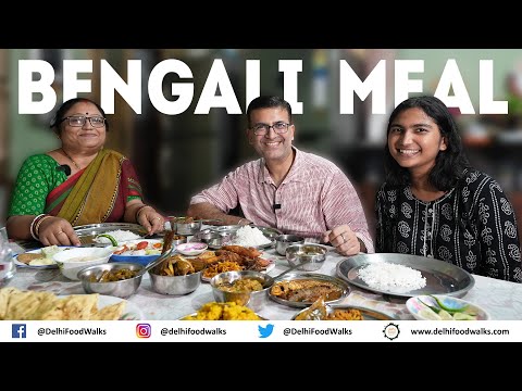 बगल क कलकत म बगल घर क खब भल बगल खन l Huge Home Cooked Bengali Food in Kolkata