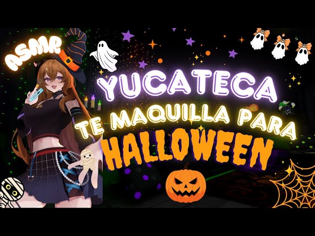 ASMR YUCATECA te MAQUILLA para tu FIESTA DE HALLOWEEN en un BOSQUE |