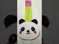 Cute panda bookmark ✨🐼 #trending #diy #shorts #youtubeshorts #craft #panda #art #bookmark