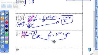 Unit 5 Day 2 Dividing Monomial Exponent Rules