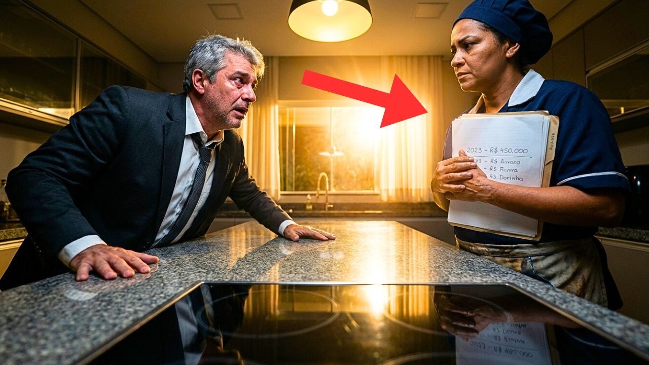 EMPRESÁRIO OUVE UM BARULHO NA COZINHA… E NÃO ACREDITA NO QUE SUA COZINHEIRA ESTAVA ESCONDENDO DELE..