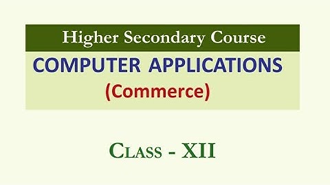 Plus Two Commerce - Computer Applications|Chapter 1|Review on C++|Part 1|Basic concepts