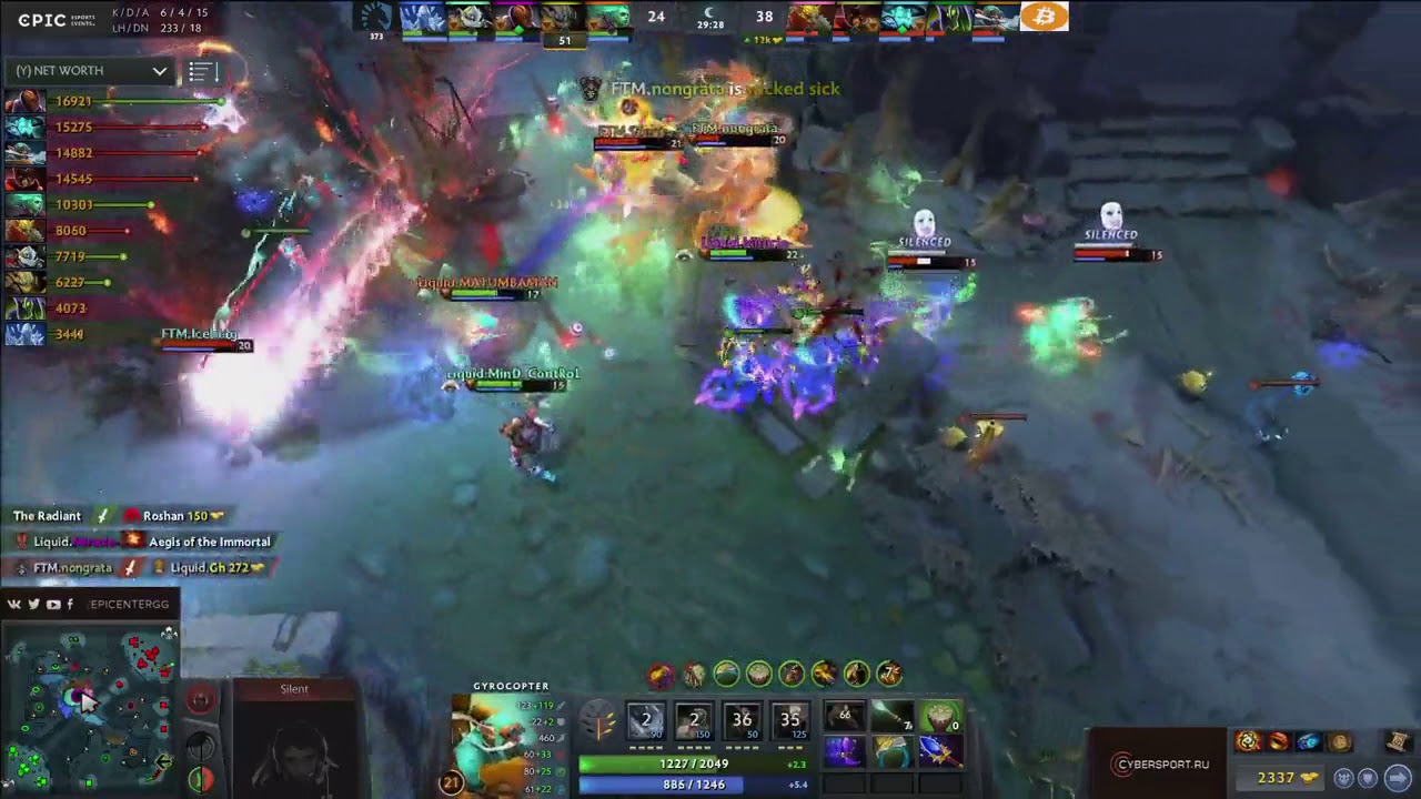 DOTA 2 🇷🇺 FlyToMoon [1-0] 🌍 Team Liquid, EPICENTER XL, TEAM WIPE