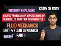 Venturimeter Numerical Problem sppu pyq soltuion Fluid Mechanic Bernoulli Theorem #sppu #engineering
