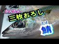 鯖（さば）の三枚おろし　プロ技！！