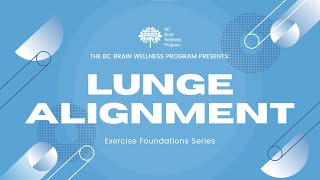 Exercise Foundations Series Lunge Alignment