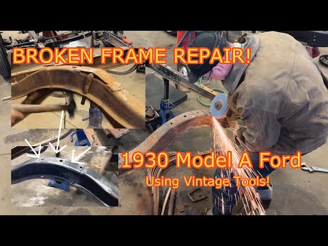 Repairing an Old Repair!  Fixing a Broken Rear Crossmember on a Model A Ford!
