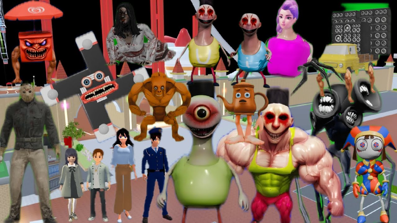 YUTA MIO MATI DRONE MEREKAM PASUKAN ANOMALI DAN RUMI KPOP MENYERANG KOTA  || SAKURASCHOOLSIMULATOR