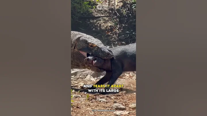 How Do Komodo Dragons Attack ? #shorts #dragons
