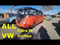 ALL VW Car Show Cars  and coffee R burgers Riverside CA Jan 2023