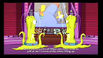 PS2 The Simpsons Game Shadow of the Colossal Donut