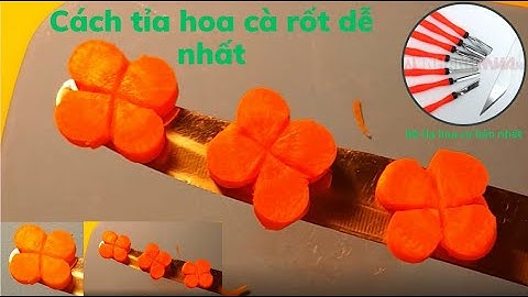 Cách tỉa hoa cà rốt đơn giản bằng bộ tỉa cơ bản ai cũng làm được @mebaohan.official
