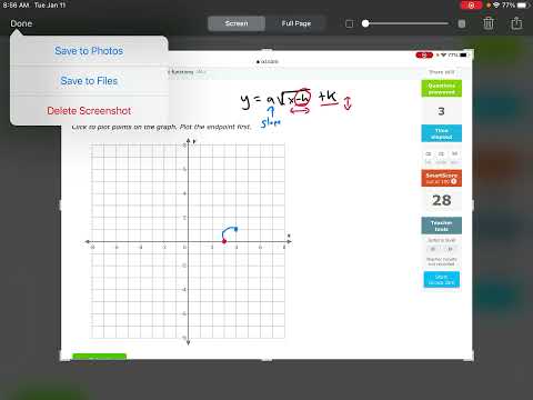 IXL M. Graph square root functions