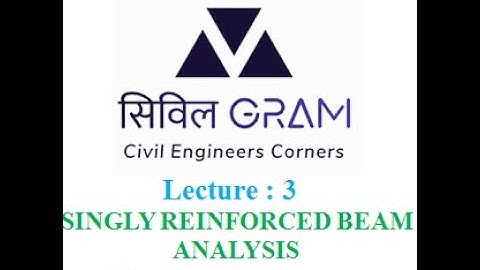 LECT3 SINGLY REINFORCED BEAM ANALYSIS BY WORKING STRESS METHOD (WSM) l DOS CONCRETE l CIVIL GRAM