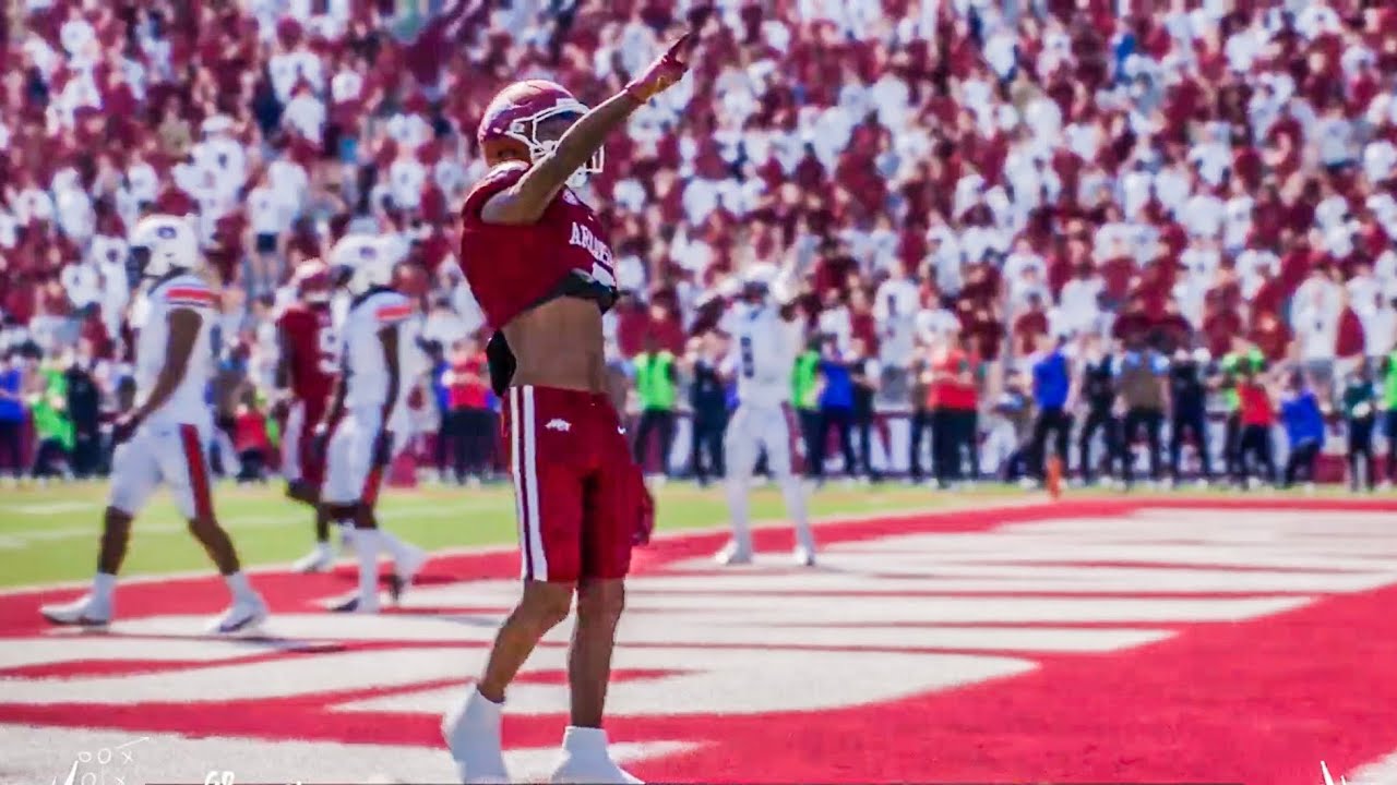 Auburn vs Arkansas 10/25/2025 College Football 26 Gameplay - YouTube