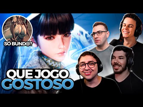 "JOGO PROMISSOR!" Streamers jogando STELLAR BLADE: Gameplay Demo