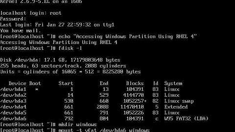 Access windows partition in Linux