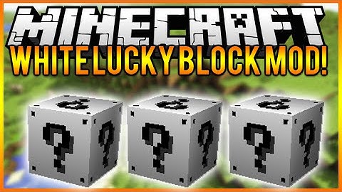 Minecraft: WHITE LUCKY BLOCK MOD (GIANT ZOMBIES, BIG EXPLOSIONS LUCKY VILLAGER ) Mod Showcase