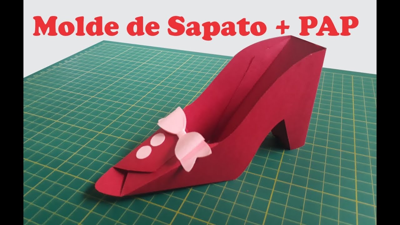 PAP PAPELARIA PERSONALIZADA - Molde de Sapato de Salto - Silhouette,  Scanncut e Tesoura. - YouTube